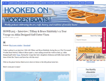 Tablet Screenshot of hookedonwoodenboats.com
